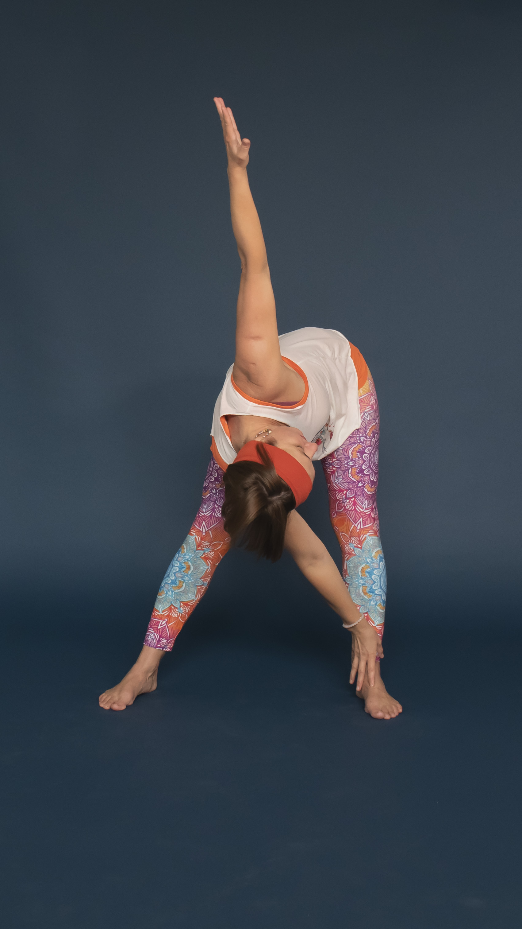 Forward bend in Star Asana Yoga